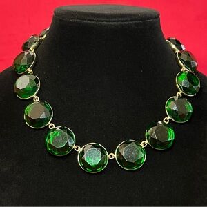 Natasha Green and Gold Tone Necklace